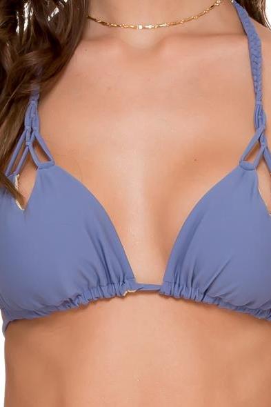 Luli Fama Cosita Buena Zig Zag Knotted Cut Out Triangle Top